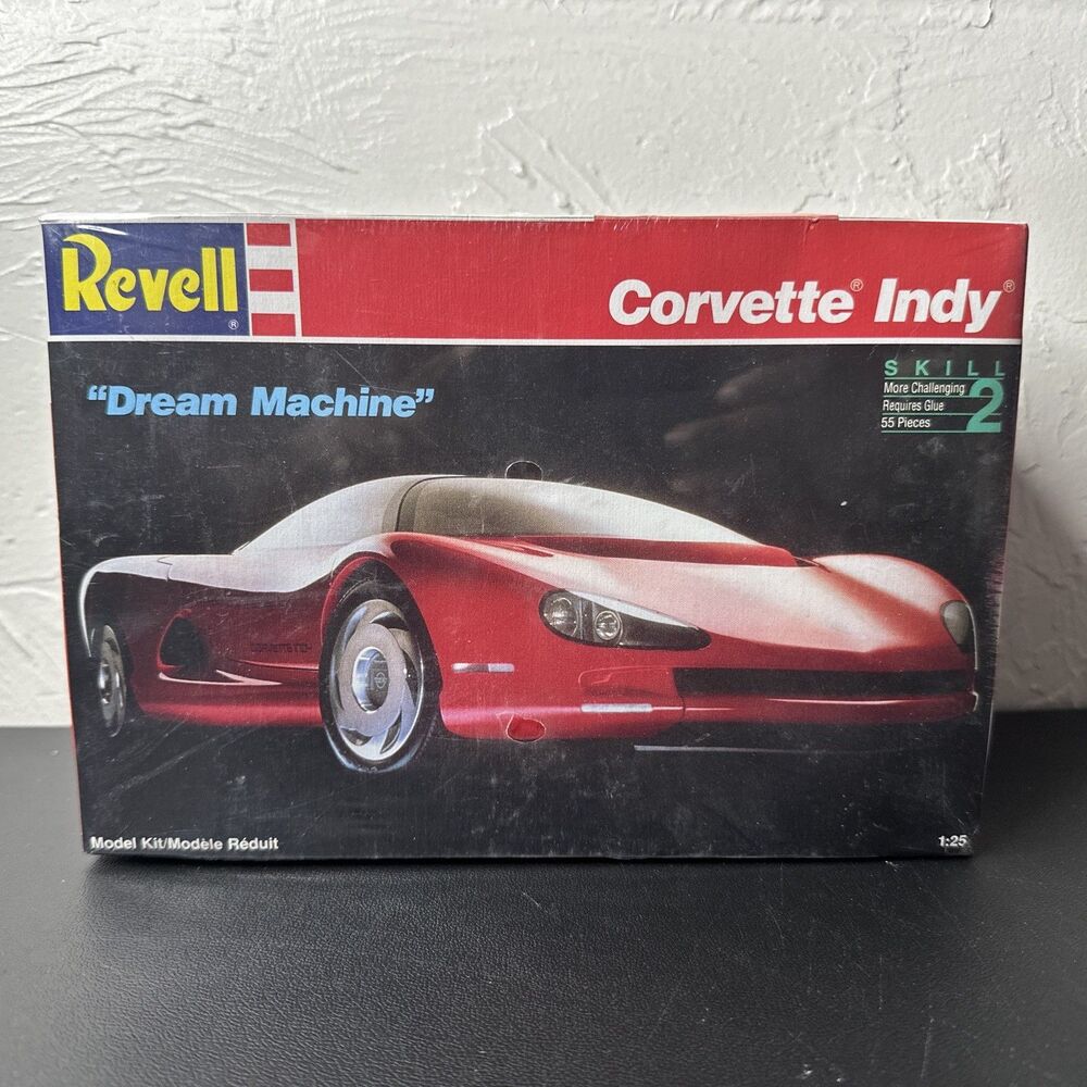 Revell 1/25 Corvette Indy Dream Machine Model Car Kit # 7108 New Factory Sealed